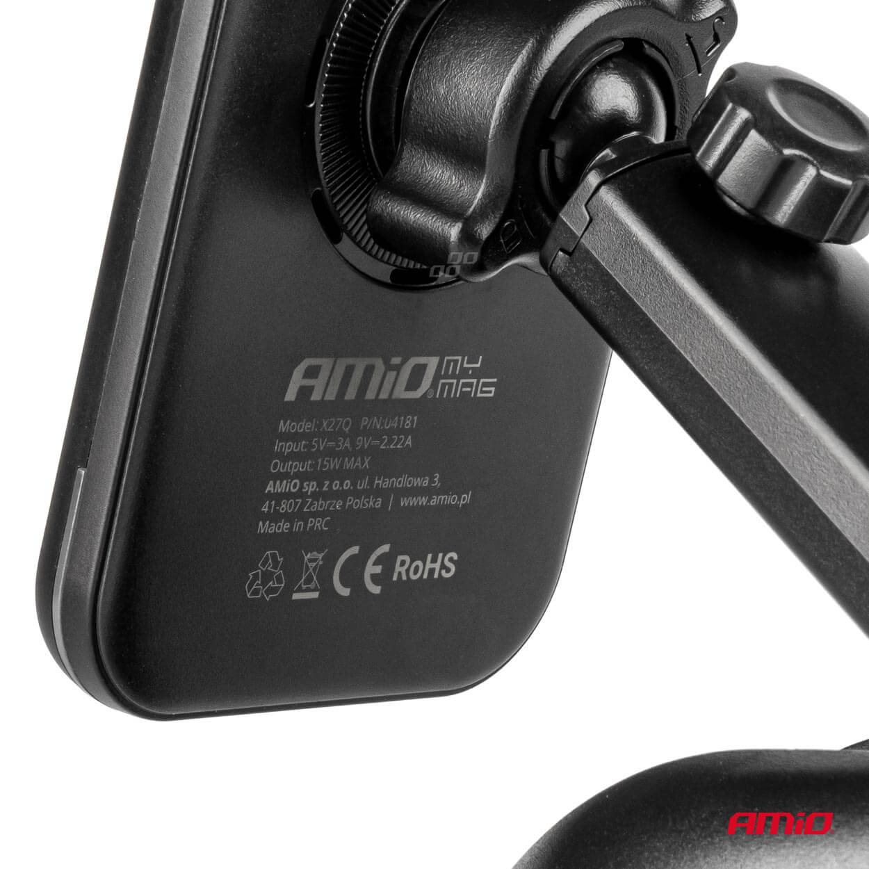 AMiO Magnetski držač telefona s brzim bežičnim punjenjem - Image 4