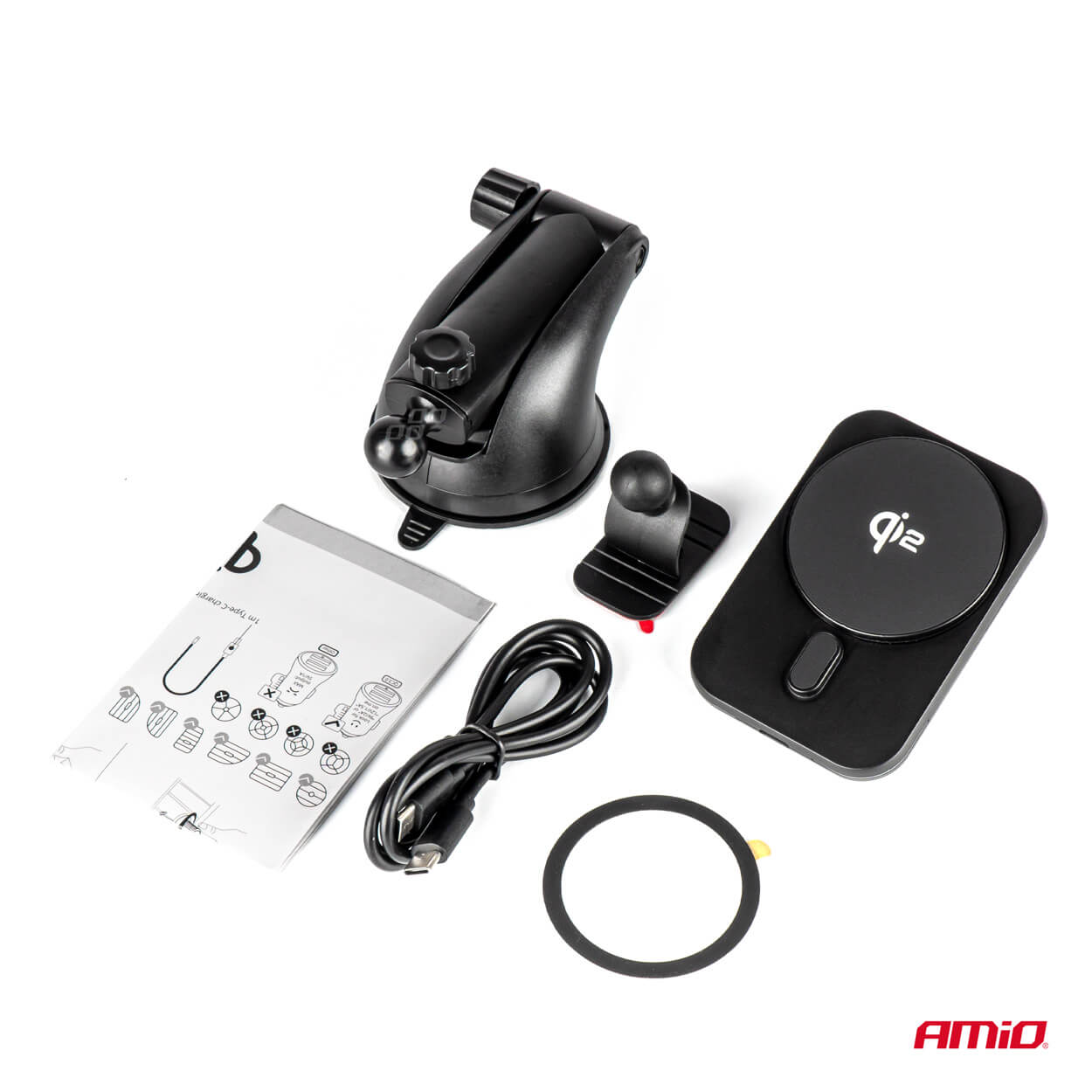 AMiO Magnetski držač telefona s brzim bežičnim punjenjem - Image 7