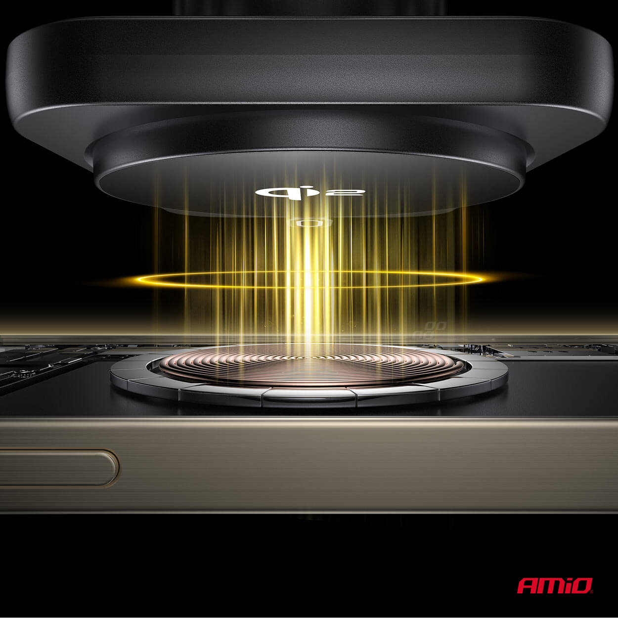 AMiO Magnetski držač telefona s brzim bežičnim punjenjem - Image 12