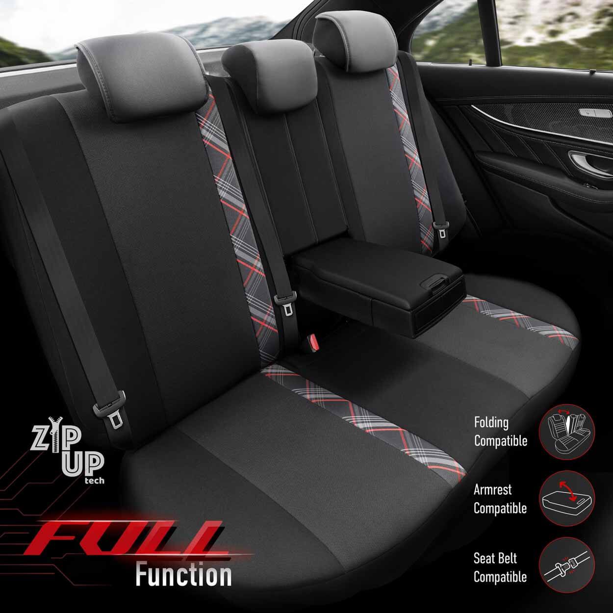 AMiO Set presvlaka za autosjedala OTOM HORIZON 1801 RED 3-ZIP - Image 3