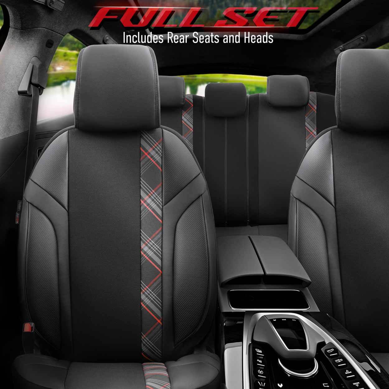 AMiO Set presvlaka za autosjedala OTOM HORIZON 1801 RED 3-ZIP - Image 11