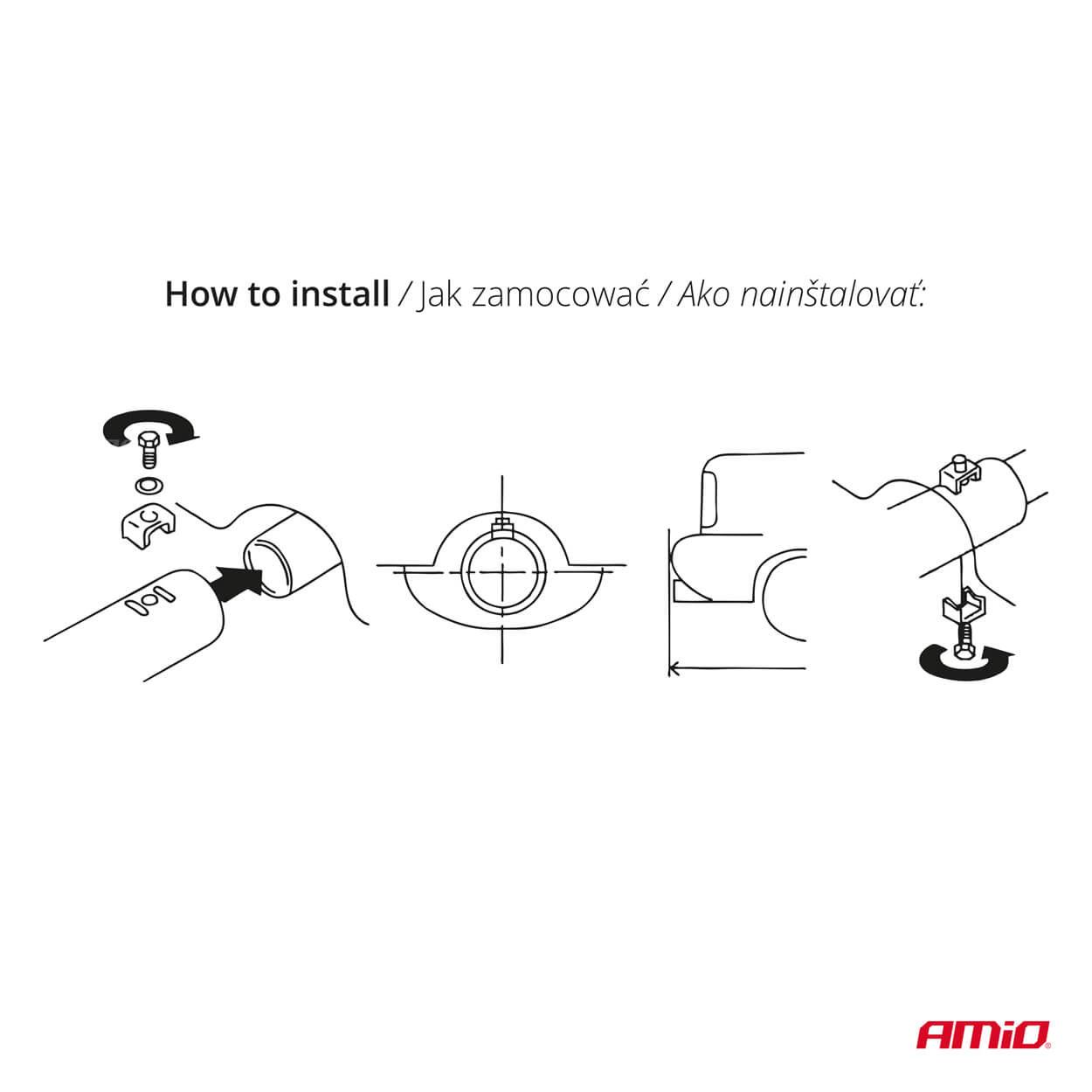 AMiO Ukrasni nastavak auspuha od nehrđajućeg čelika MT 007 - Image 6