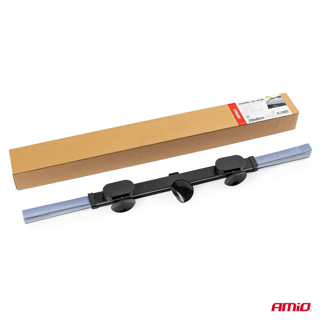 AMiO Sklopiva zavjesa za vjetrobransko staklo 200x80cm - Image 4