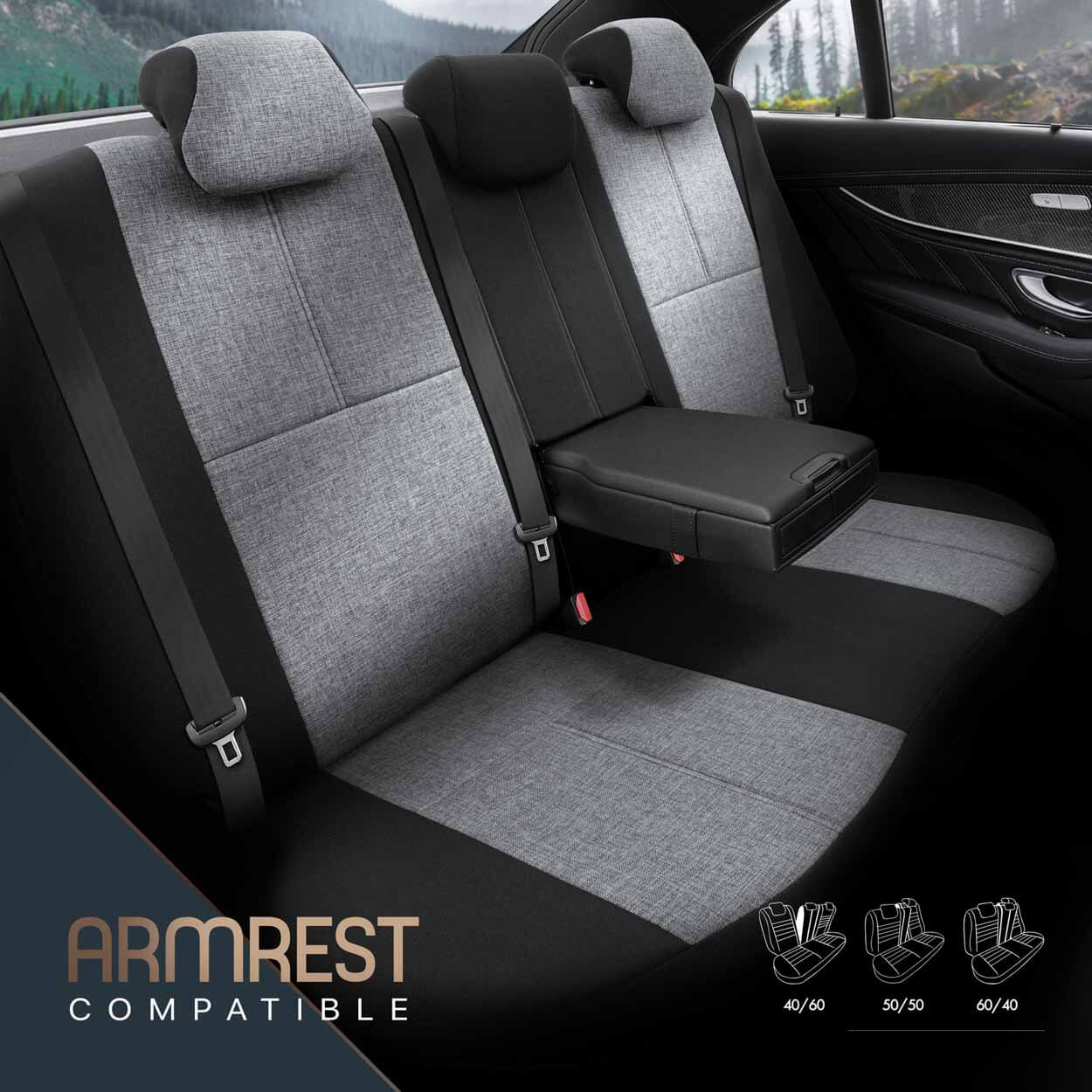 AMiO Set presvlaka za autosjedala OTOM VOYAGER 102 SMOKED 3-ZIP - Image 7