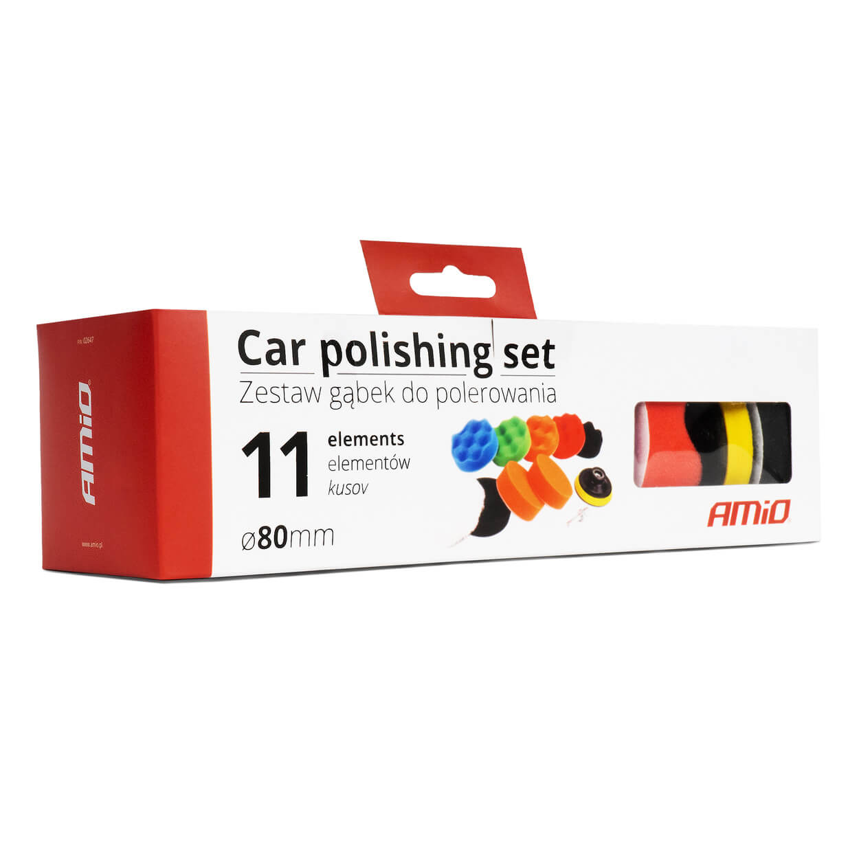 AMiO Set za poliranje automobila, 11 kom 80mm - Image 6