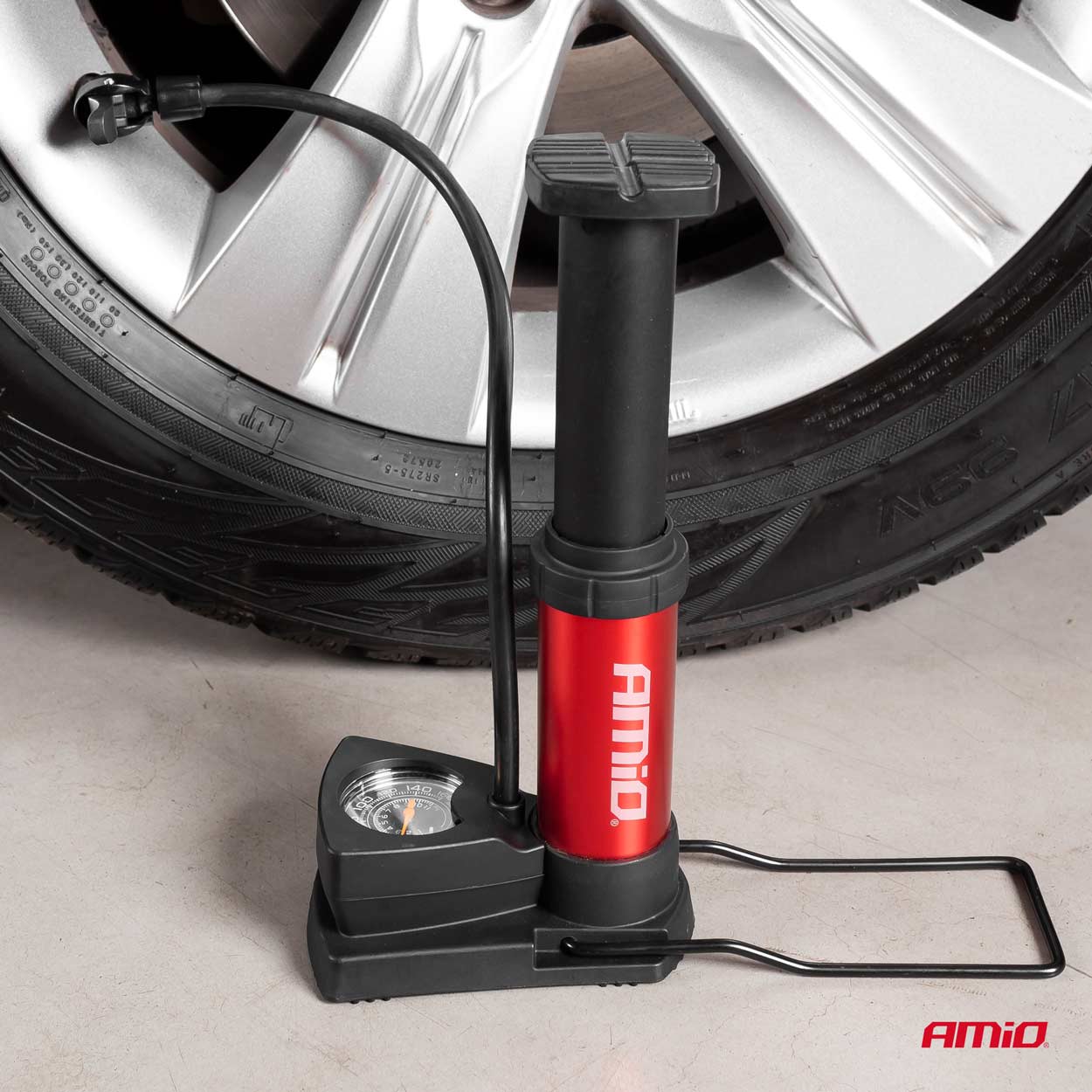 AMiO Nožna pumpa sa manometrom i adapterima - Image 9