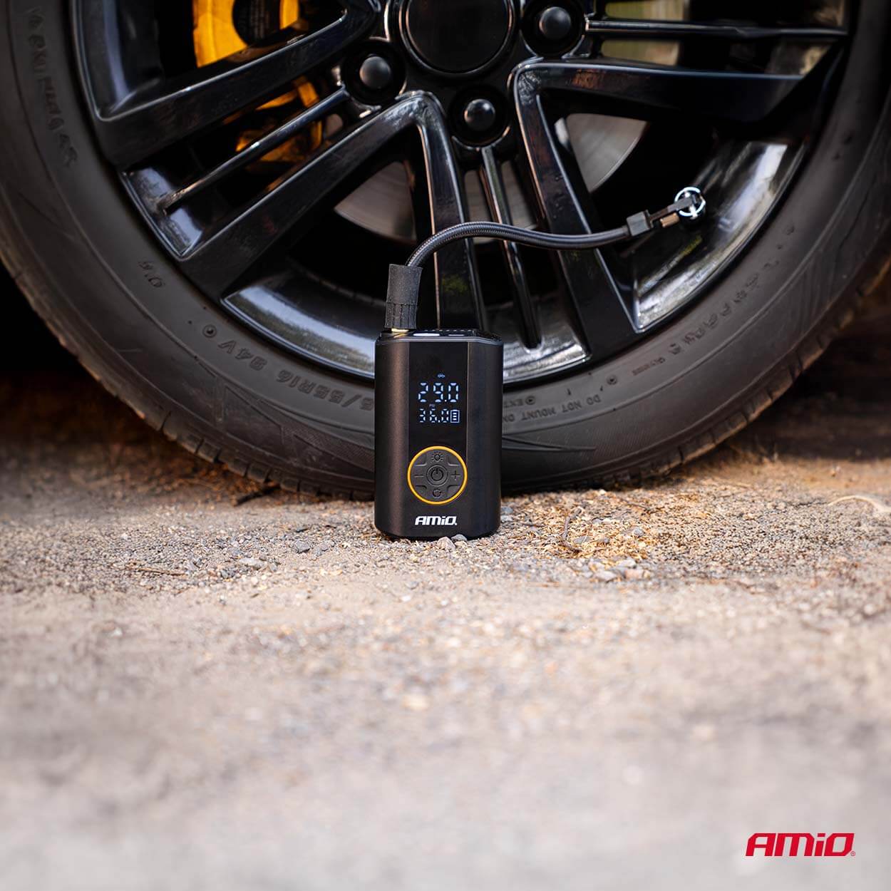 AMiO Prijenosni kompresor zraka 40W, LED light, USB-C - Image 2