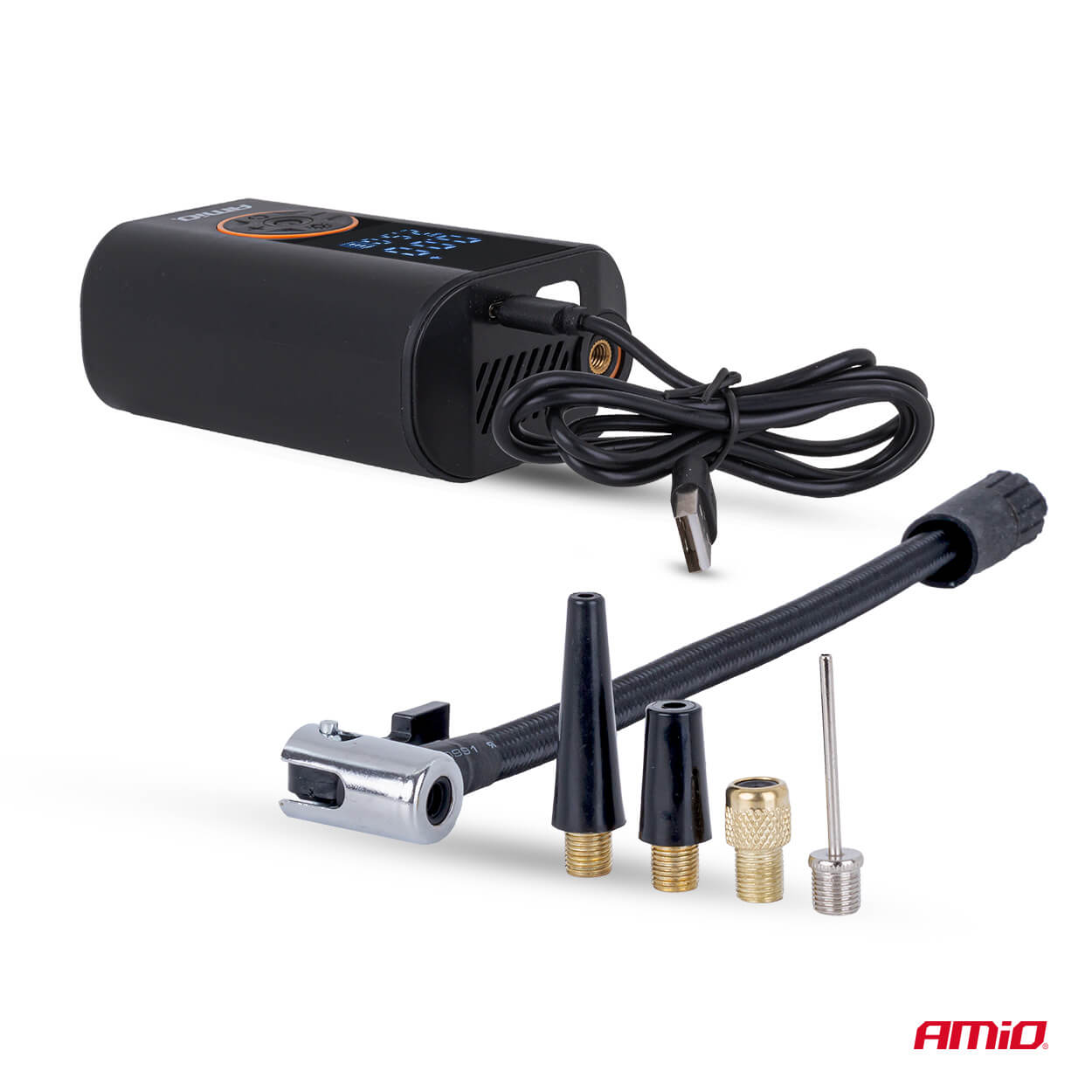 AMiO Prijenosni kompresor zraka 40W, LED light, USB-C - Image 5