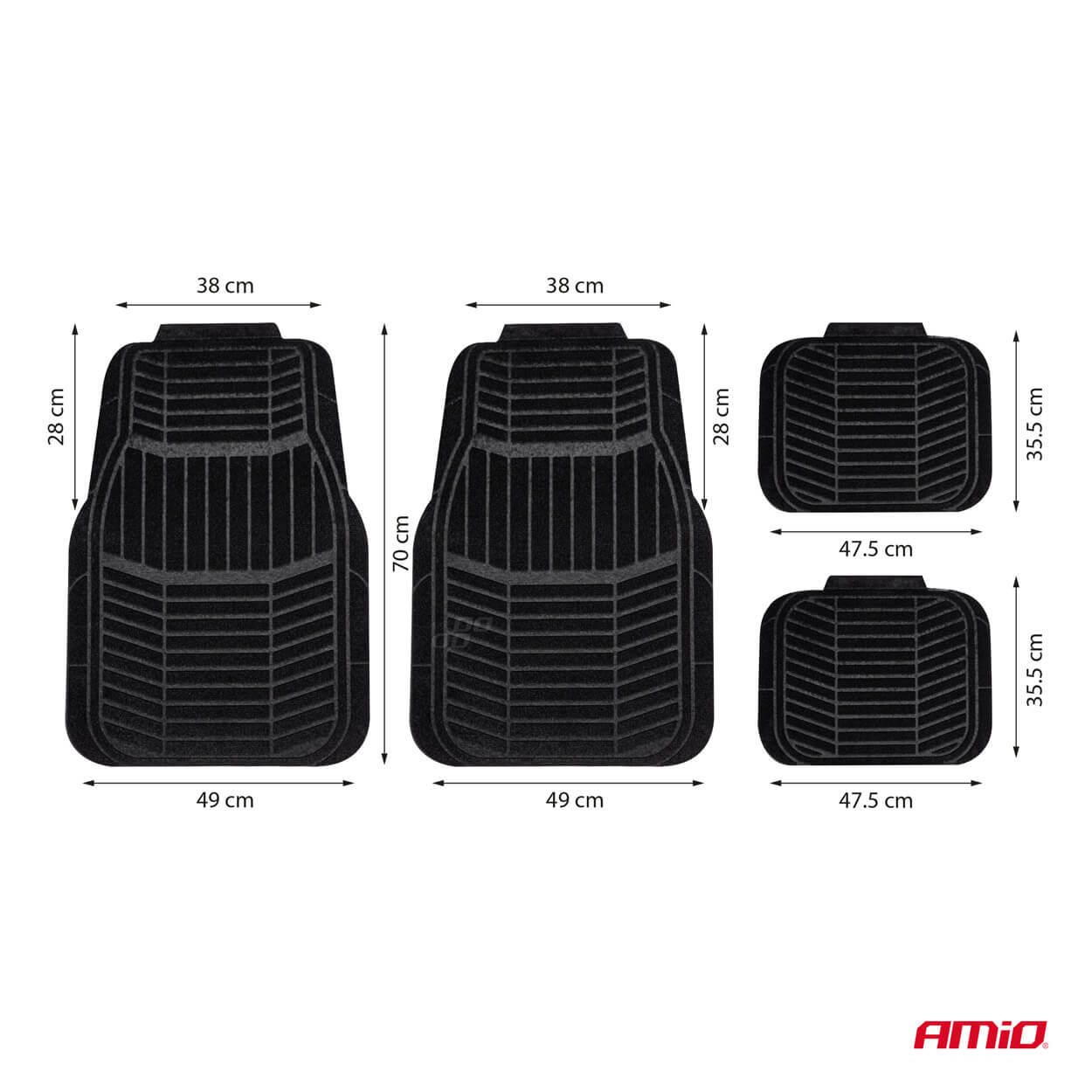 AMiO Univerzalni tekstilni tepisi, garnitura 4 kom. - Image 3
