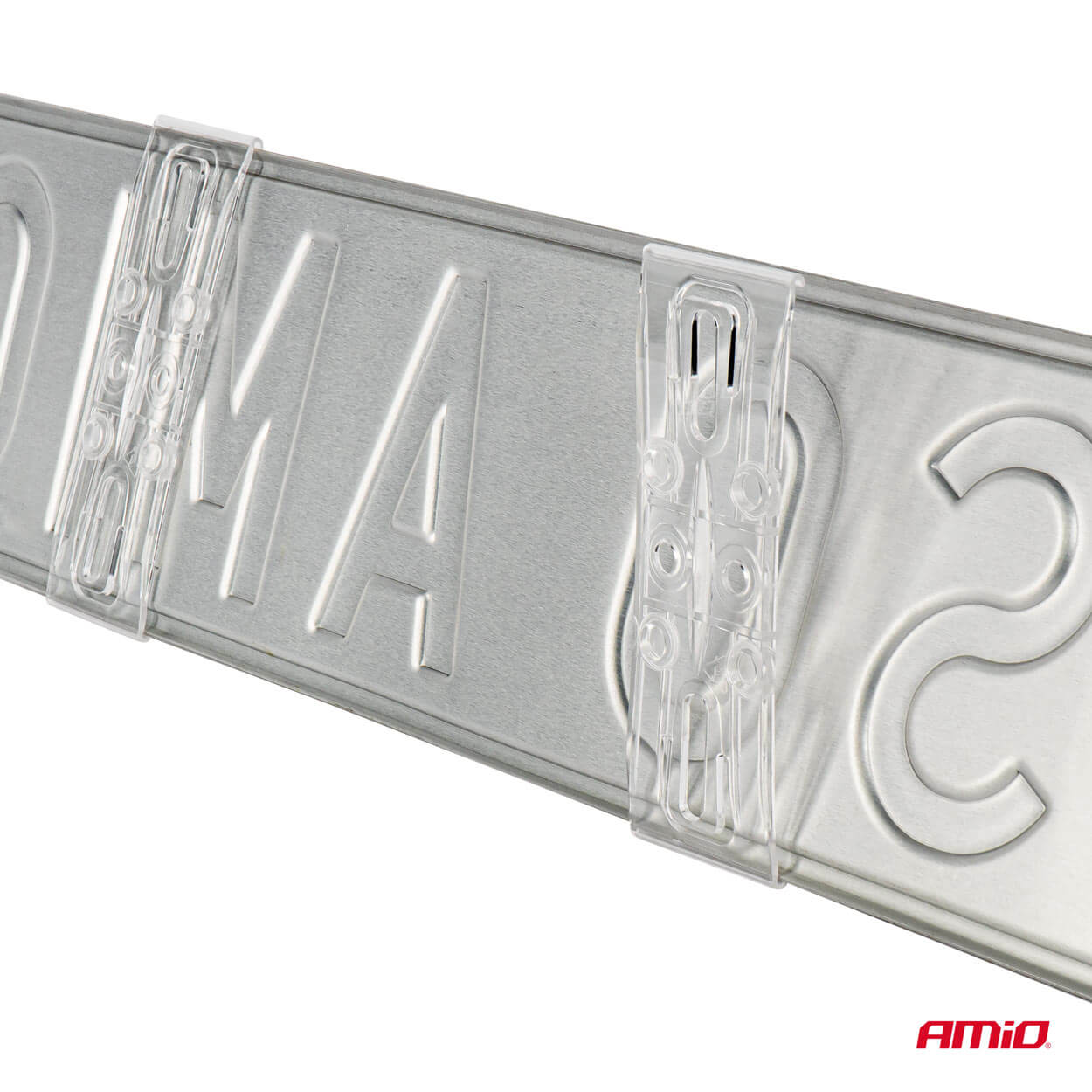 AMiO Nevidljivi nosač registarske pločice - prozirni - Image 2