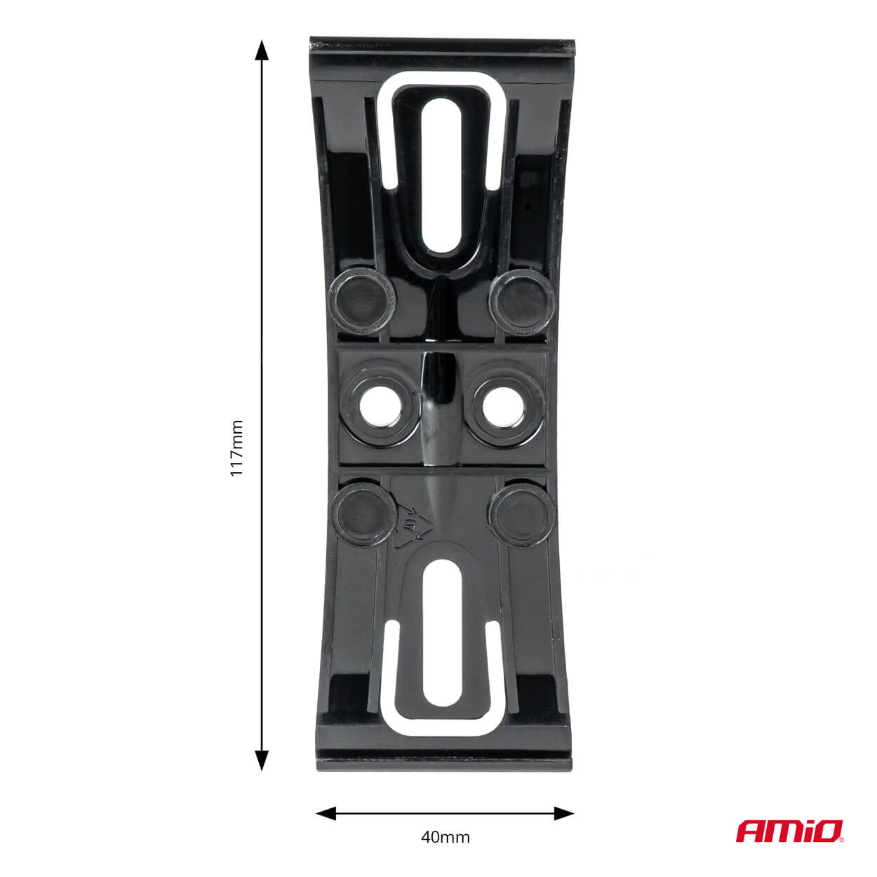 AMiO Nevidljivi nosač registarske pločice - crni - Image 3