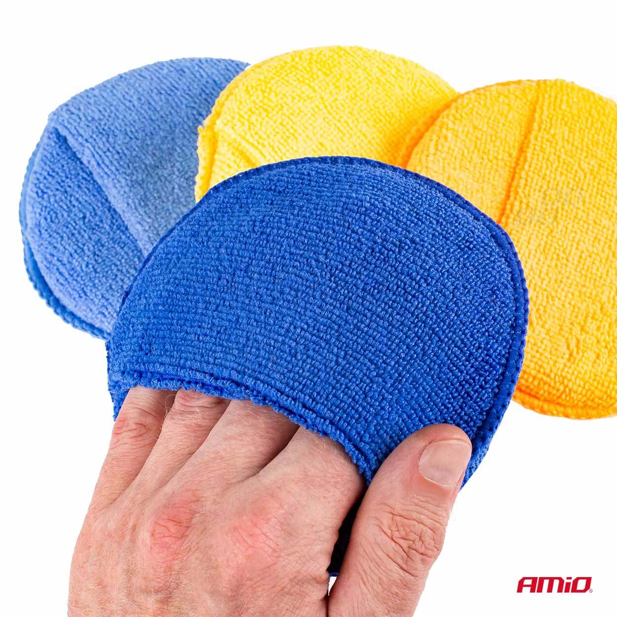 AMiO Spužve za poliranje od mikrovlakana 4x125 mm - Image 4