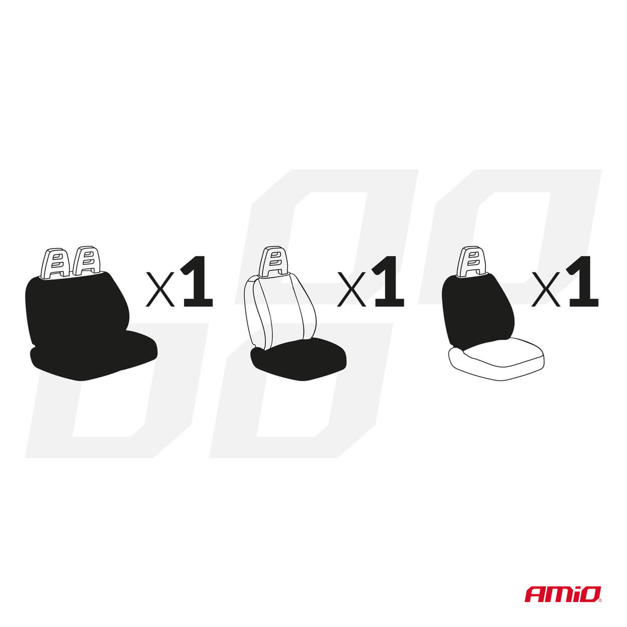 AMiO Univerzalni set navlaka za sjedala kombija - Image 3