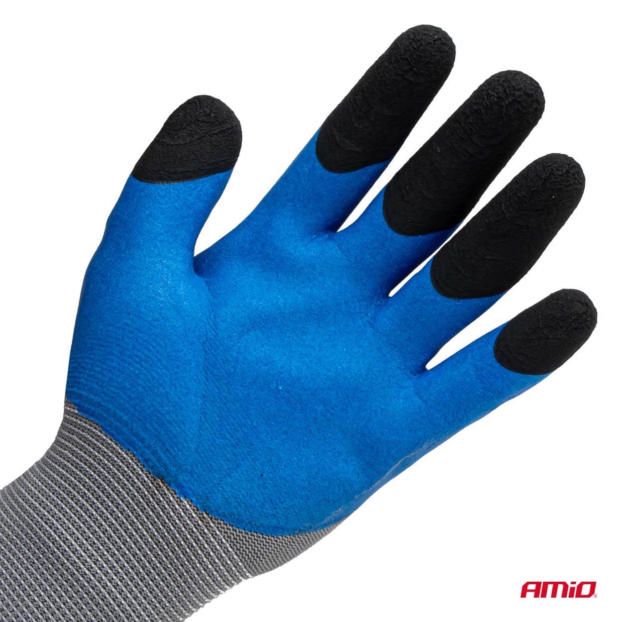 AMiO PE Zaštitne rukavice s premazom od latex pjene 3/4 (2 para), Veličina 9, 3131X - Image 6