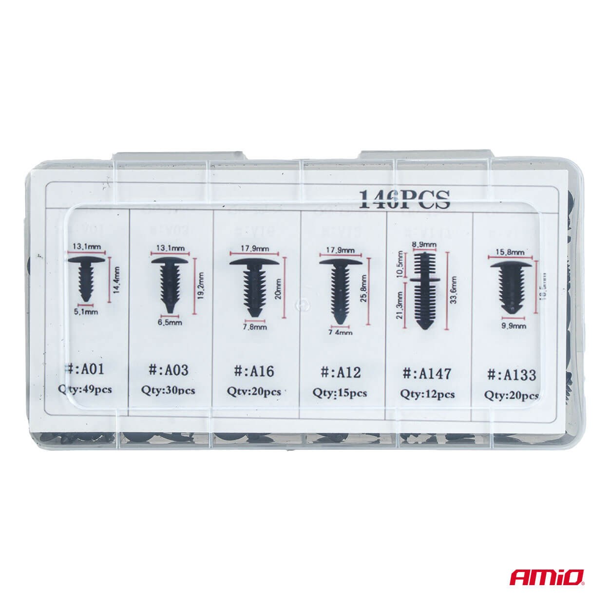 Set kopči za karoseriju automobila 146 kom. - Image 3