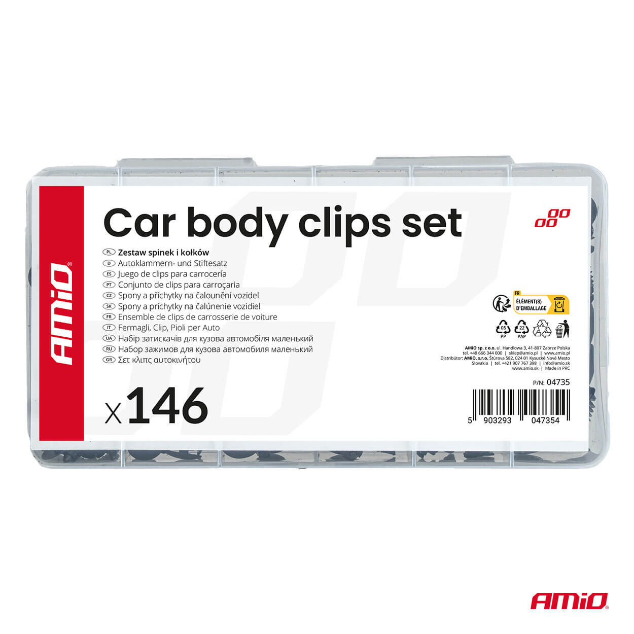 Set kopči za karoseriju automobila 146 kom. - Image 5
