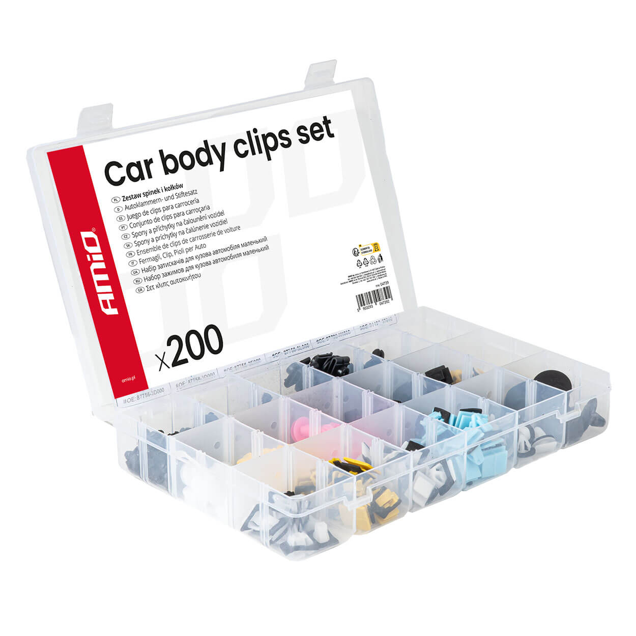 Set kopči za karoseriju automobila 200 kom.