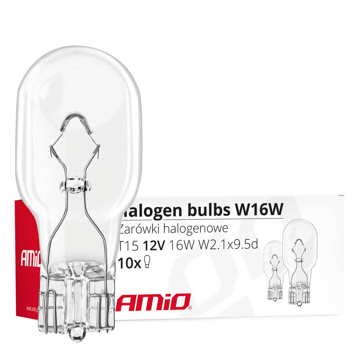 AMiO Halogena žarulja W16W T15 16W W2.1x9.5d 12V - Image 2