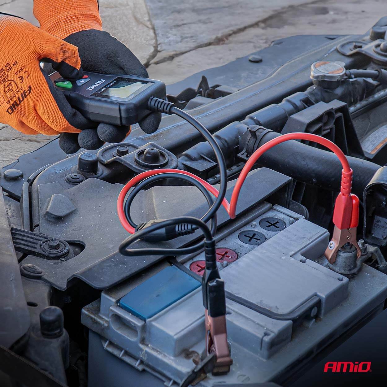 AMiO Profesionalni digitalni ispitivač akumulatora 2-220 AH 6V 12V 24V - Image 3