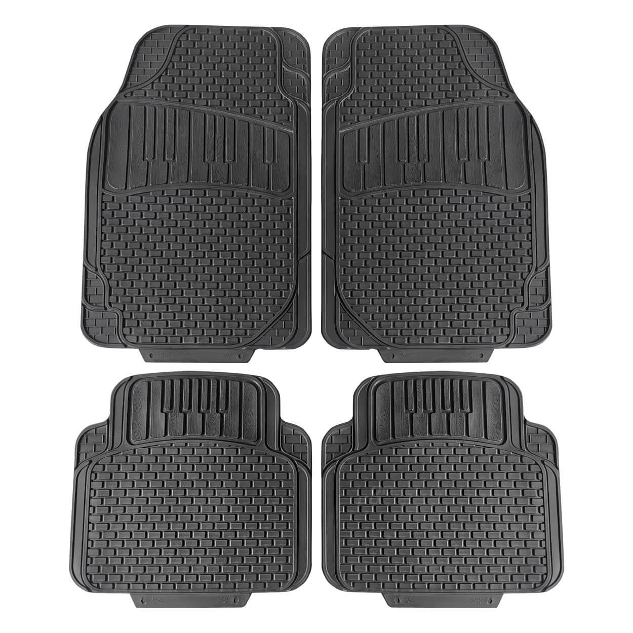 AMiO Garnitura gumenih univerzalnih tepiha za auto PVC CM-01