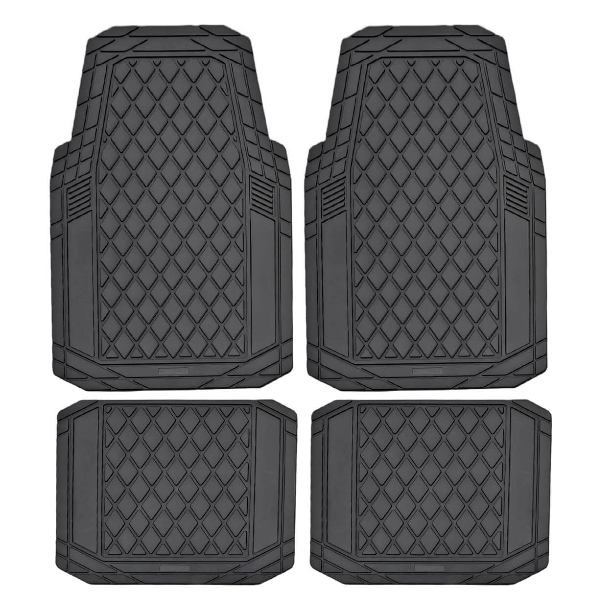 AMiO Garnitura gumenih univerzalnih tepiha za auto PVC CM-03