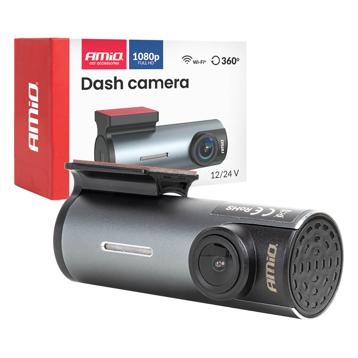 AMiO Prednja kamera za automobil 1K WLAN 128 GB WIFI Full HD