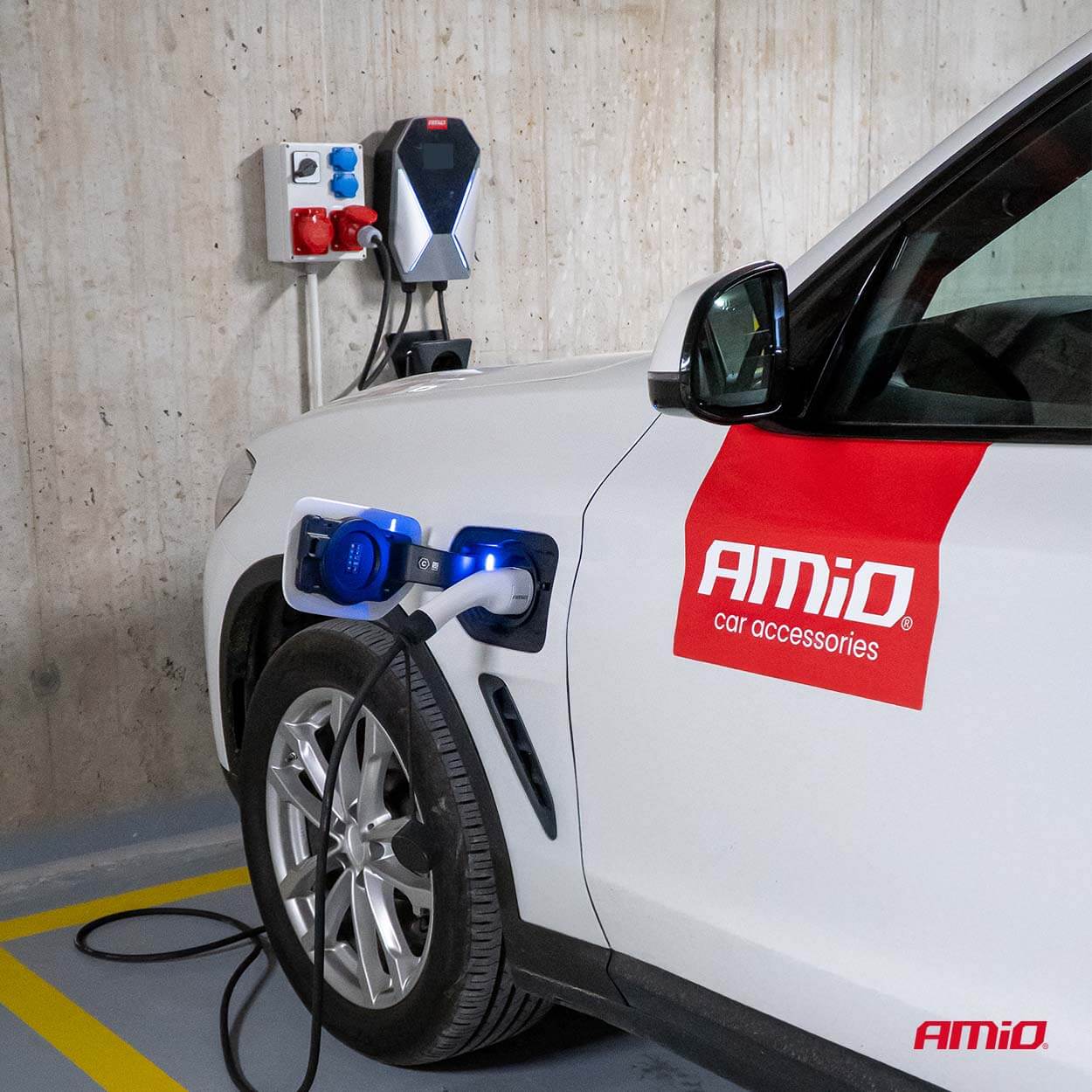 AMiO Zidni punjač za električna vozila, trofazni 11 kW 16 A 400 V - Image 5