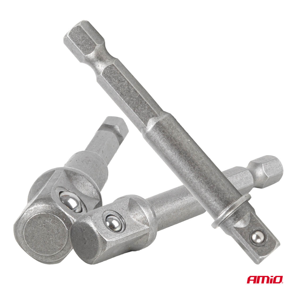 AMiO Nasadni ključevi i bitovi, 3 dijela, 1/4" 3/8" 1/2" - Image 2