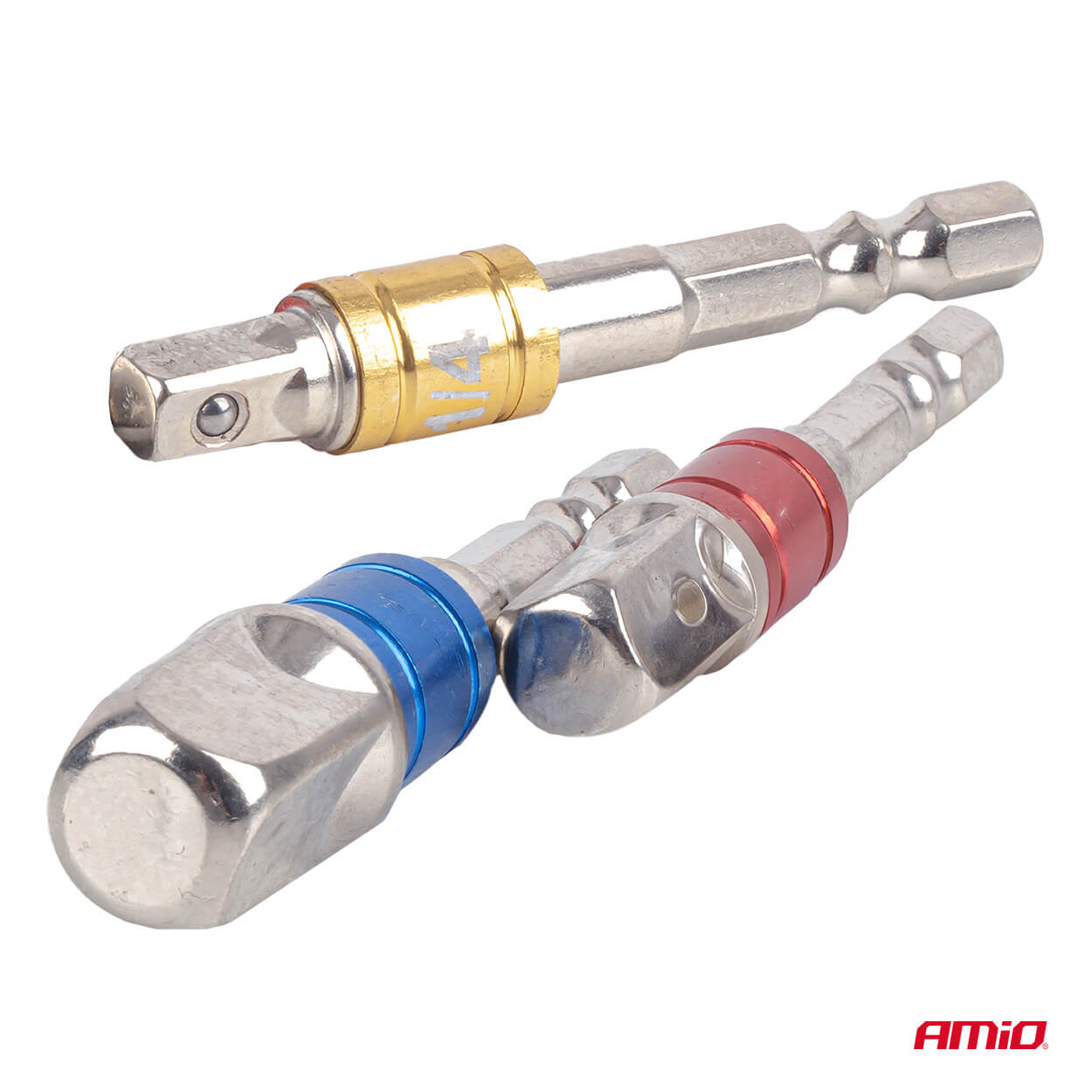 AMiO Adapteri za nasadne ključeve u boji, 3 dijela, 1/4" 3/8" 1/2" - Image 3