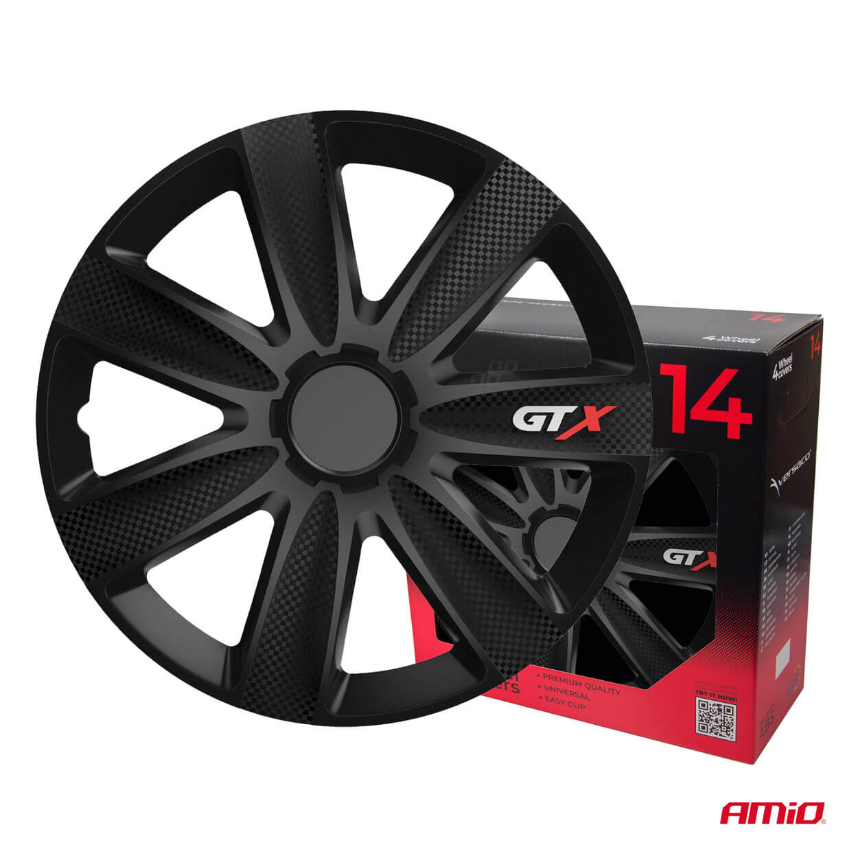 AMiO Ratkape 4 kom set GTX black carbon 14" - Image 3