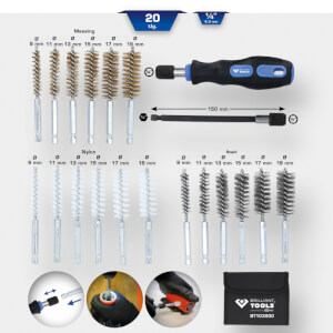 BRILLIANT TOOLS Komplet četki za čišćenje