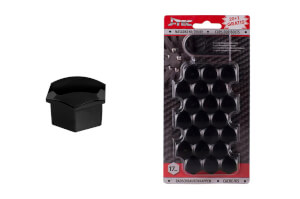 AMiO Kapica na vijku kotača 17 mm crna