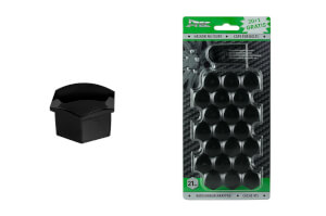 AMiO Kapica na vijku kotača 21 mm crna