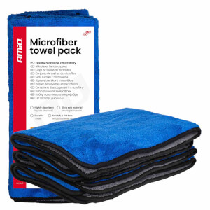 AMiO Paket ručnika od mikrofibre 800 g/m2 60x90 cm 3 kom