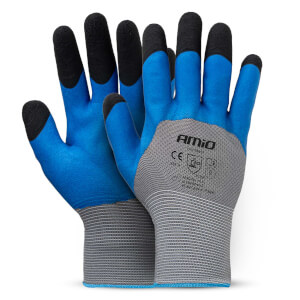 AMiO PE Zaštitne rukavice s premazom od latex pjene 3/4 (2 para), Veličina 9, 3131X