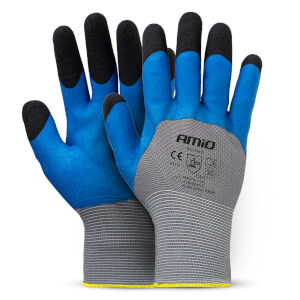 AMiO PE Zaštitne rukavice s premazom od latex pjene 3/4 (2 para), Veličina 10, 3131X