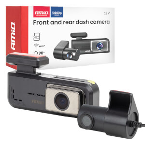 AMiO Prednja i stražnja kamera za automobil 2K + 1K WLAN 512 GB WIFI Full HD