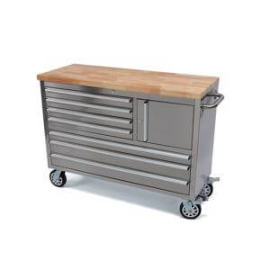 HBM Radna kolica za alat s 8 ladica od nehrđajućeg čelika