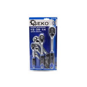 Geko Set račna 1/2" 3/8" 1/4"